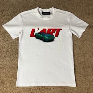 968 L'ART x Porsche Unisex White Shirt Sz XS Preowned
